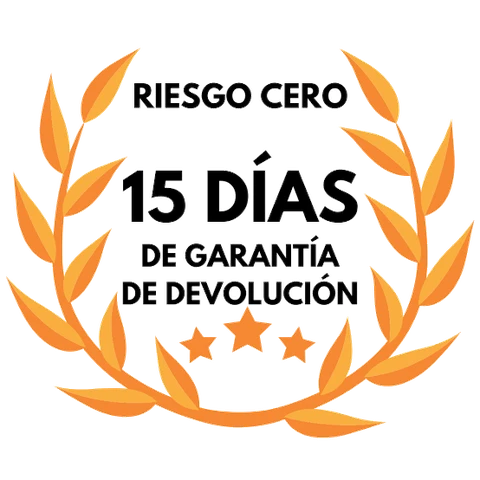 Sello Riesgo cero: 15 días de garantía de devolución